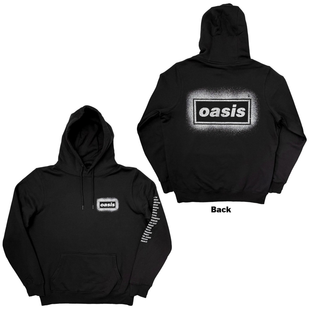 Oasis - Spray Live '25 World Tour Hoodie - Black